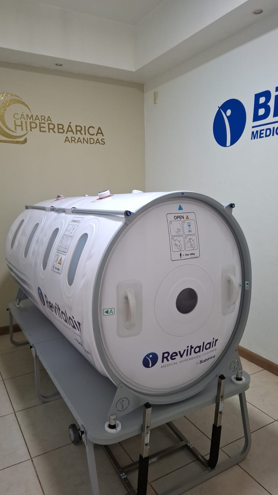 Cámara hiperbárica Revitalair en Cámara Hiperbárica Arandas